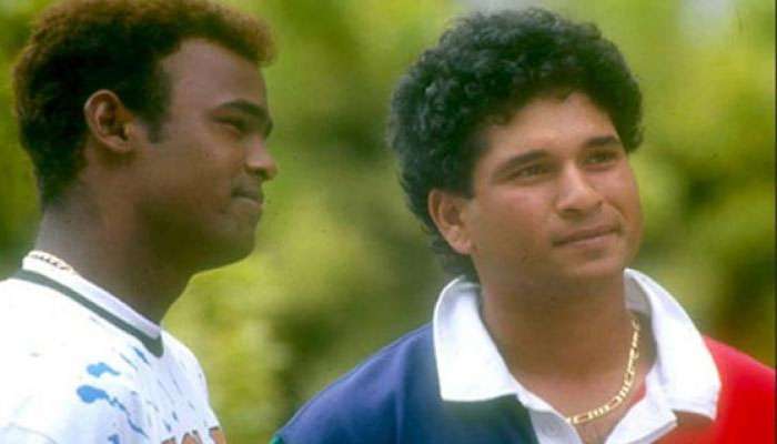 താടി നരച്ചിട്ടും പുരികം കറുത്തിരിക്കുന്നല്ലൊ? കാംബ്ലിയെ ട്രോളി സച്ചിന്... താടി നരച്ചിട്ടും പുരികം കറുത്തിരിക്കുന്നല്ലൊ? കാംബ്ലിയെ ട്രോളി സച്ചിന്...