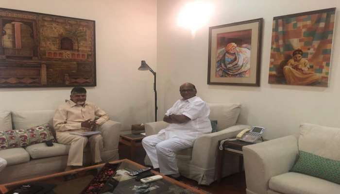 ചന്ദ്രബാബു നായിഡു ശരത് പവാറുമായി കൂടിക്കാഴ്ച നടത്തി ചന്ദ്രബാബു നായിഡു ശരത് പവാറുമായി കൂടിക്കാഴ്ച നടത്തി