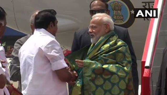 അനൗദ്യോഗിക ഉച്ചകോടിയില് പങ്കെടുക്കാന് പ്രധാനമന്ത്രി ചെന്നൈയിലെത്തി അനൗദ്യോഗിക ഉച്ചകോടിയില് പങ്കെടുക്കാന് പ്രധാനമന്ത്രി ചെന്നൈയിലെത്തി