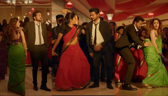 Video: കുത്ത് പാട്ടിന് ചുവടുകള് വച്ച് വിജയ്യും നയന്താരയും!! Video: കുത്ത് പാട്ടിന് ചുവടുകള് വച്ച് വിജയ്യും നയന്താരയും!!