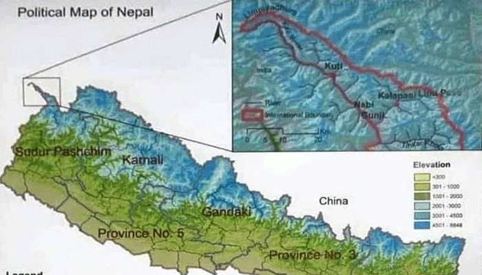 നേപ്പാളിന്‍റെ പുതിയ ഭൂപടം അംഗീകരിക്കില്ലെന്ന് ഇന്ത്യ!