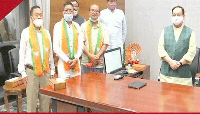  Manipur Congress: രാജിവച്ച 5  എംഎല്‍എമാര്‍ BJPയില്‍....