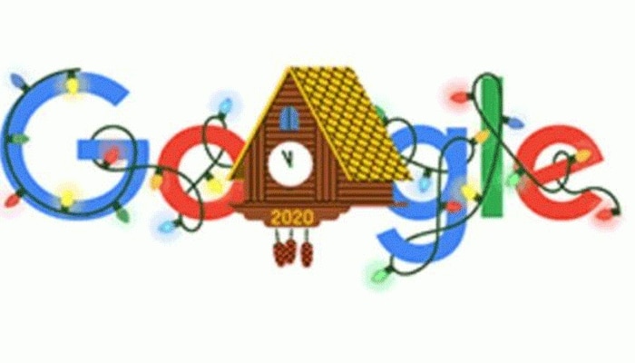 വര്‍ണ്ണം വാരി വിതറുന്ന New Year  ഡൂഡിലുമായി  Google