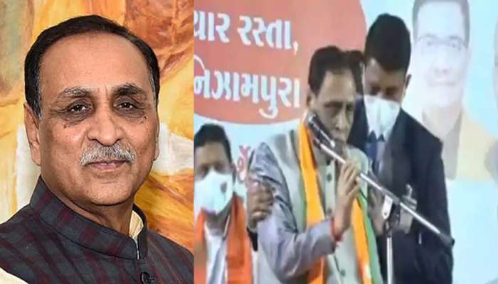 Vijay Rupani തിരഞ്ഞെടുപ്പ് റാലിക്കിടെ സ്റ്റേജിൽ കുഴഞ്ഞു വീണു,​ഗുജറാത്ത് മുഖ്യമന്ത്രി ആശുപത്രിയിൽ