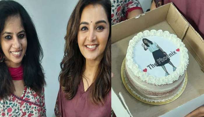 Manju Warrier ടെ വൈറൽ ലുക്കിന് ആരാധികയുടെ കിടിലൻ Cake