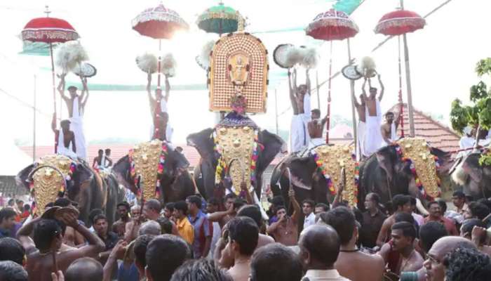 Thrissur Pooram 2021 : തൃശൂർ പൂരം പ്രതീകാത്മകമായി മാത്രം നടത്തുമെന്ന് തിരുവമ്പാടി ദേവസ്വം, എല്ലാ ചടങ്ങും ഒരാന പുറത്തായിട്ട് നടത്തും, കുടമാറ്റം ഇല്ല
