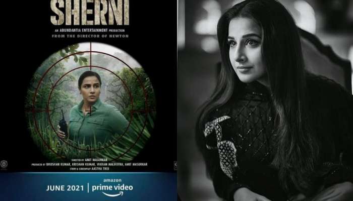 Sherni Official: കയ്യിൽ വാക്കി ടോക്കി, പിറകിൽ കാട്, ഷെർണിയുടെ പോസ്റ്റർ ഹിറ്റ്