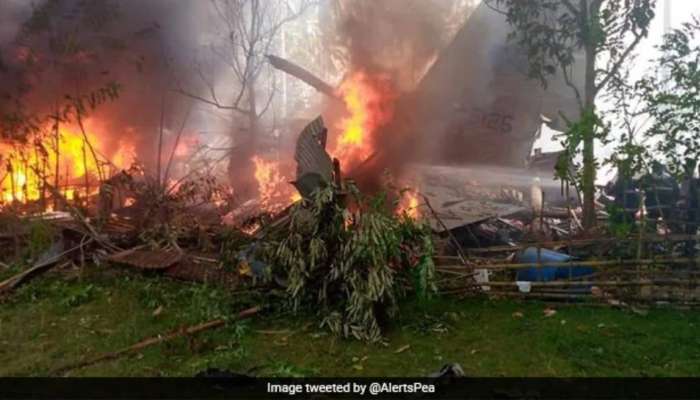 Philippine plane Crash Patikul: ഫിലിപ്പീൻസിൽ വ്യോമസേനാ വിമാനം തകർന്നു വീണു 40 പേരെ രക്ഷപ്പെടുത്തി