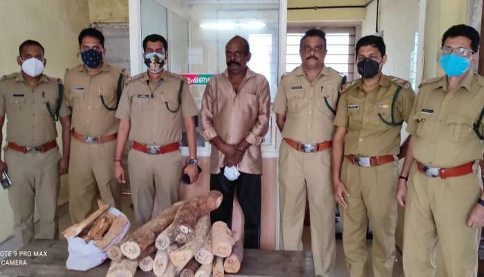 Sandalwood Seized : ആറ്റിങ്ങലിൽ നാല് ലക്ഷം രൂപയോളം വരുന്ന 45 കിലോ ചന്ദനത്തടി പിടികൂടി