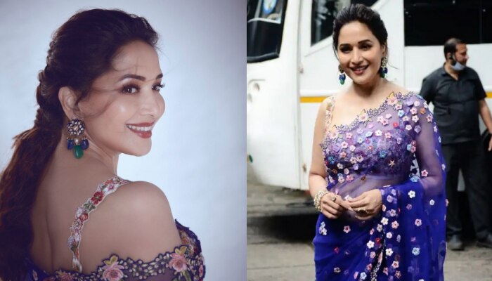 ലക്ഷങ്ങൾ വിലമതിക്കുന്ന ഫ്ലോറൽ സാരിയിൽ Madhuri Dixit