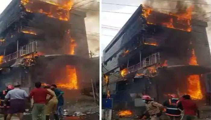 Fire Accident: ഇടപ്പള്ളിയിൽ  വൻ തീപിടുത്തം; കെട്ടിടത്തിൽ നിന്നും ചാടിയ രണ്ടുപേർക്ക് പരിക്ക് 