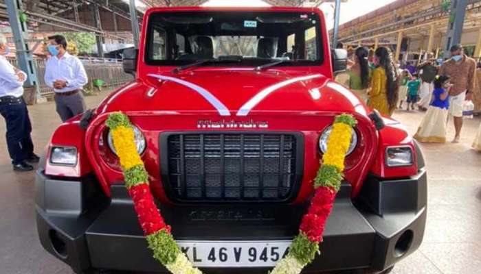 Guruvayoor Thar : ഗുരുവായൂരപ്പന്റെ ഥാർ കൈമാറുന്നതിനെ ചൊല്ലി തർക്കം;   പുനരാലോചന വേണ്ടി വരുമെന്ന് ദേവസ്വം ചെയര്‍മാന്‍