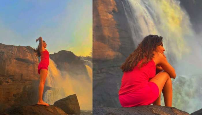 Samantha Ruth Prabhu Athirappilly Falls : അതിരപ്പിള്ളിയുടെ വശ്യതയിൽ ലയിച്ച് സമന്താ; ചിത്രങ്ങൾ വൈറലാകുന്നു