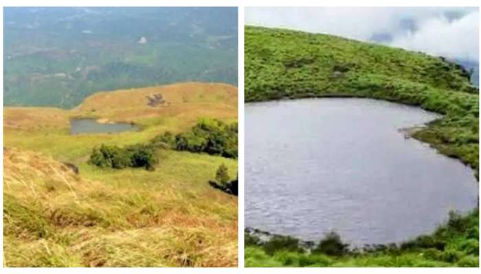 The heart shaped lake of chembra peak: ചെമ്പ്ര കൊടുമുടിയിലെ  ഹൃദയ തടാകം കാണണോ?...
