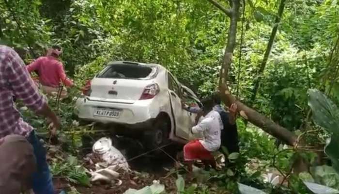 Accident: പോസ്റ്റിലിടിച്ച കാർ 30 അടി താഴ്ചയിലേക്ക് മറിഞ്ഞു; യുവാവിന് ദാരുണാന്ത്യം 