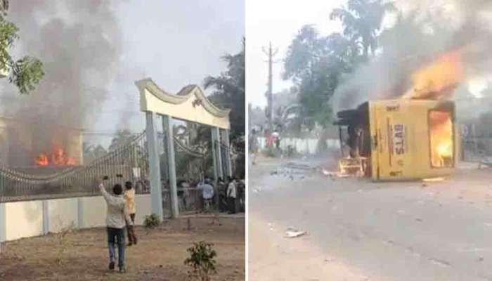 AP Konaseema Violence : ജില്ലയുടെ പേര് മാറ്റി; ആന്ധ്രയിൽ മന്ത്രിയുടെ വീടിന് തീയിട്ടു