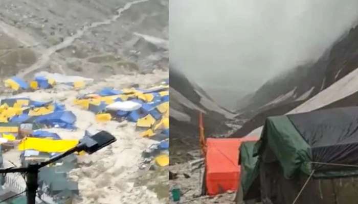 Amarnath cloudburst: അമർനാഥിൽ മേഘ വിസ്ഫോടനം, മൂന്ന് പേരെ കാണാതായി