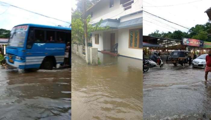 പെരുമഴയ്ക്ക് നേരിയ ശമനം;  മൂന്നു ജില്ലകളിൽ റെഡ് അലേർട്ട്; എട്ടു ജില്ലകളിൽ ഓറഞ്ച് അലേർട്ട്