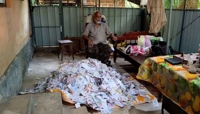 രാഘവന് ലോട്ടറി ഹരം; മൂന്ന് പതിറ്റാണ്ടിനിടെ എടുത്തത് അരോക്കോടിയുടെ ലോട്ടറി ടിക്കറ്റുകൾ