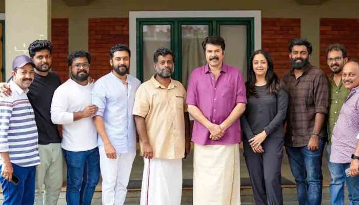 Kaathal Movie : ജ്യോതികയുടെ അഭിനയം കാണാൻ സൂര്യ മമ്മൂട്ടി-ജിയോ ബേബി ചിത്രത്തിന്റെ സെറ്റിൽ; കാണാം ചിത്രങ്ങൾ