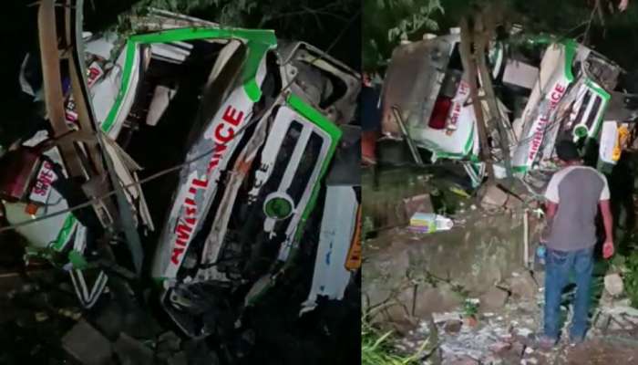 Ambulance accident: രോഗിയുമായി വന്ന ആംബുലന്‍സ് നിയന്ത്രണം വിട്ട് സ്കൂട്ടറിലിടിച്ച് മറിഞ്ഞു; രണ്ട് കുട്ടികളുൾപ്പെടെ ഏഴ് പേർക്ക് പരിക്ക്