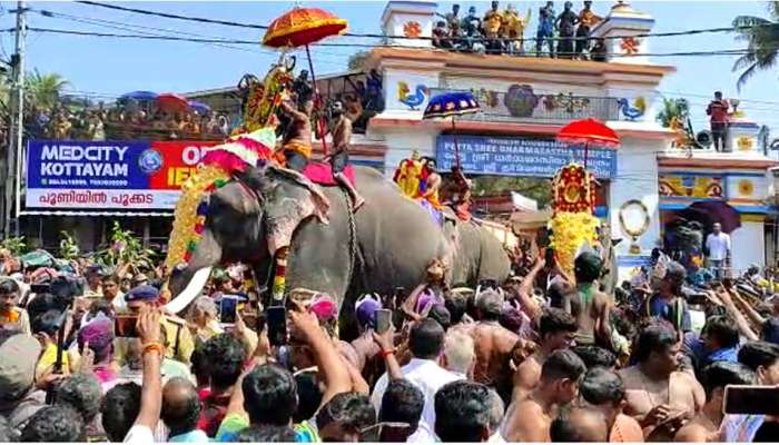 ഭക്തി സാന്ദ്രമായി എരുമേലി പേട്ടതുള്ളൽ; ആയിരത്തിലധികം ഭക്തർ പങ്കെടുത്തു