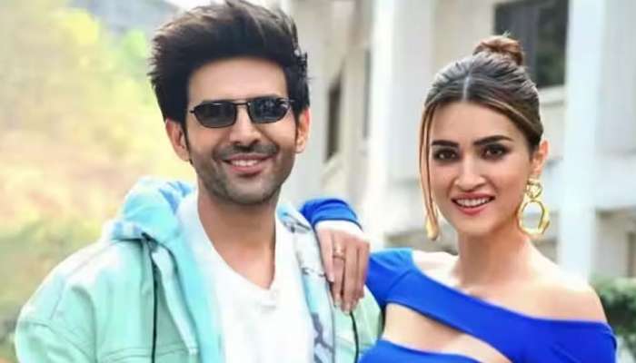 Kartik Aaryan - Kriti Sanon : താജ് മഹലിന് മുന്നിൽ കാർത്തിക് ആര്യനും കൃതി സനോണും; കിടിലൻ ജോഡികളെന്ന് ആരാധകർ 