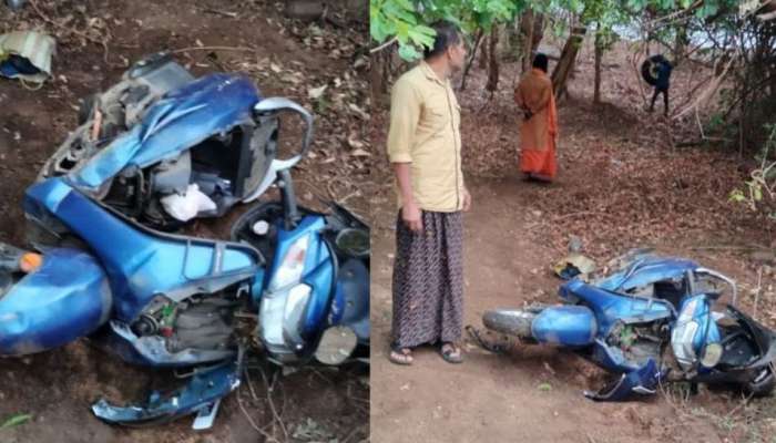 Wild elephant: മലമ്പുഴയിൽ കാട്ടാനക്കൂട്ടത്തിന്റെ ആക്രമണം; സ്കൂട്ടർ തകർത്തു, മത്സ്യത്തൊഴിലാളി തലനാരിഴയ്ക്ക് രക്ഷപ്പെട്ടു