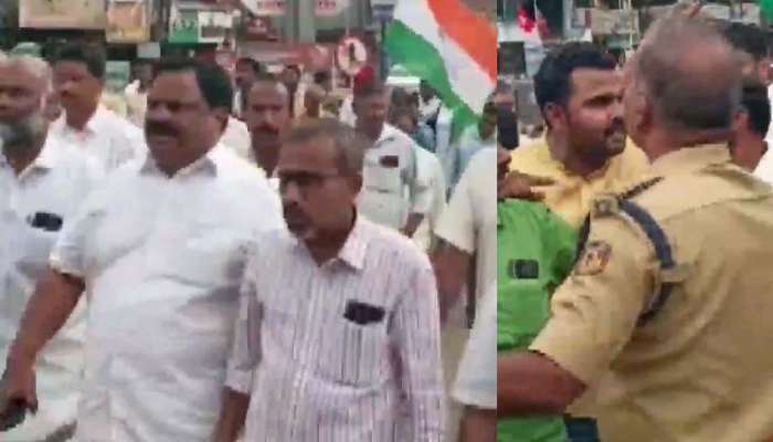 Congress Protest: തലസ്ഥാനത്ത് സംഘർഷം, രാജ്ഭവൻ മാർച്ചിൽ ലാത്തി ചാർജ്