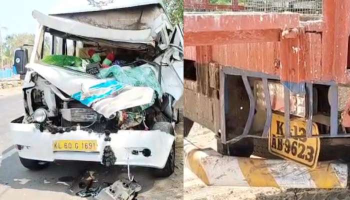 Chavakkad Accident: ഇറച്ചി കോഴി വണ്ടിക്ക് പുറകിൽ നിയന്ത്രണം വിട്ട ട്രാവലർ ഇടിച്ചു: ഒരാളുടെ നില ഗുരുതരം