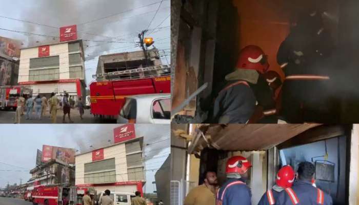 Fire accident Kalyan Silks: തൃശ്ശൂര്‍ കുന്നംകുളത്ത് കല്യാൺ സിൽക്സിൽ വന്‍ തീപിടിത്തം