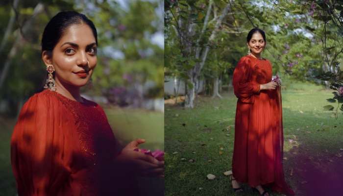 Ahaana Krishna: ചുവന്ന പനിനീർ പൂവ് ..... അഹാനയുടെ ക്യൂട്ട് ചിത്രങ്ങൾ കാണാം