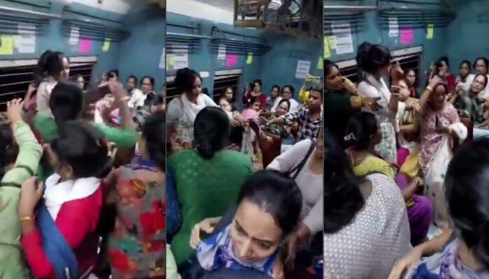  Viral Video: &quot;അടി&quot;യെന്ന് പറഞ്ഞാൽ ഇതാണടി; പെണ്ണുങ്ങൾ ട്രെയിനിൽ ഏറ്റുമുട്ടിയപ്പോൾ, വീഡിയോ