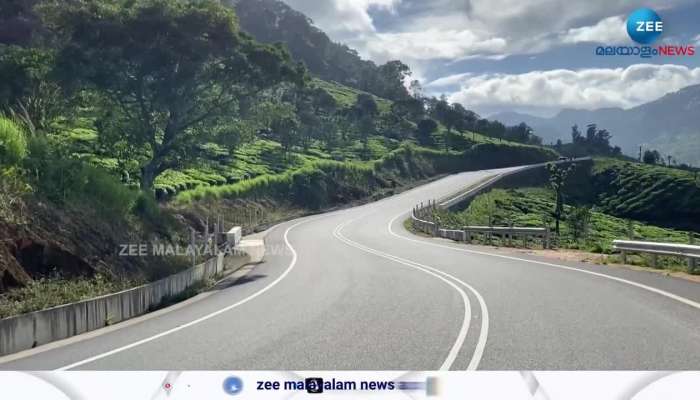 National highway without road lights