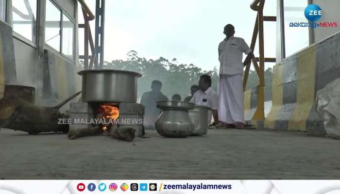 Farmers who lost their land in connection with the construction staged a massive protest