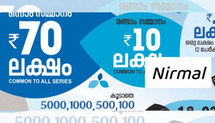 Kerala Lottery Result : 70 ലക്ഷം നേടിയത് ആര്? നിർമൽ ഭാഗ്യക്കുറി ഫലം പ്രഖ്യാപിച്ചു