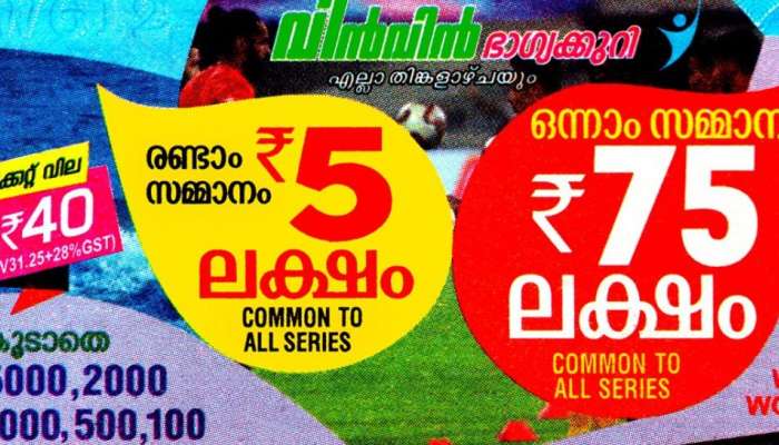 Kerala Lottery Result : വിൻ-വിൻ ഭാഗ്യക്കുറിയുടെ 75 ലക്ഷം ആർക്ക്? ഇന്നത്തെ ലോട്ടറി ഫലം അറിയാം