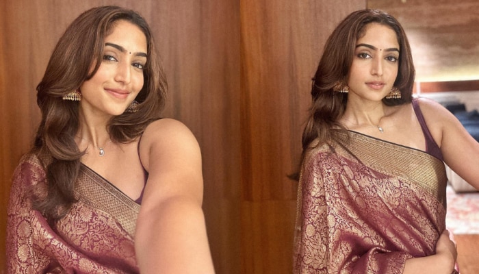 Reba Monica John: അമ്മയുടെ സാരി കട്ടെടുത്തു..!! പുതിയ ചിത്രങ്ങളുമായി റെബ മോണിക്ക ജോൺ