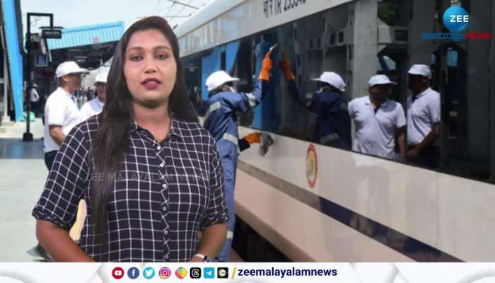 Vande Bharat Express Cleaning 