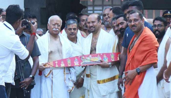 Dr Mohan Bhagwat: ശ്രീപത്മനാഭസ്വാമി ക്ഷേത്രത്തിൽ ദർശനം നടത്തി  ഡോ. മോഹൻ ഭാഗവത്