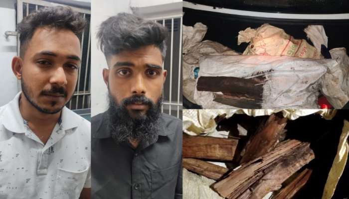 Crime News: നാല് ചാക്കുകളിലായി 100 കിലോയോളം തൂക്കം വരുന്ന ചന്ദനം കടത്താൻ ശ്രമം; യുവാക്കൾ പിടിയിൽ