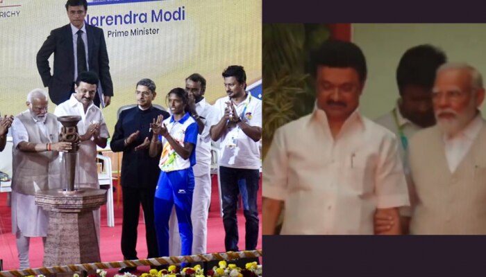 Prime Minister and Stalin Video: കാലിടറിയ സ്റ്റാലിനെ താങ്ങിപ്പിടിച്ച് പ്രധാനമന്ത്രി; വീഡിയോ വൈറൽ