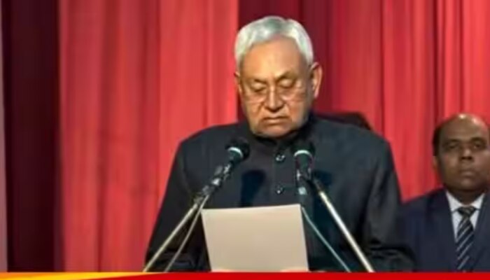 Nitish Kumar: ഇനി കുറച്ചുനാൾ താമര ചൂടാം; നിതീഷ് കുമാർ ബിജെപി മുഖ്യമന്ത്രിയായി സത്യപ്രതിജ്ഞ ചെയ്തു