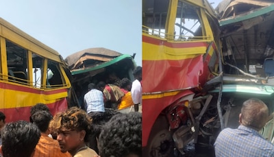 Bus Accident in Tamilnadu| Kerala bus collides with Tamil Nadu government  bus accident in marthandam bridge|തമിഴ്‌നാട് സർക്കാർ ബസിൽ കേരള ബസ് ഇടിച്ച്  അപകടം; മാർത്താണ്ഡം പാലത്തിലാണ് സംഭവം ...