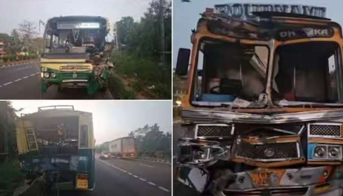 Road Accident: തൃശൂരിൽ ബസും ലോറിയും കുട്ടിയിടിച്ച് നിരവധി പേർക്ക് പരിക്ക്;  4 പേരുടെ നില ഗുരുതരം!