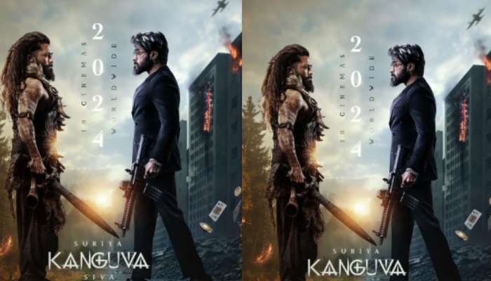 Kanguva: &#039;ഭൂതകാലവും വര്‍ത്തമാനവും കൂട്ടിമുട്ടുന്നിടത്ത് ഒരു പുതിയ ഭാവി ആരംഭിക്കും&#039;; സൂര്യ ഡബിൾ റോളിലോ? കങ്കുവയുടെ പുതിയ പോസ്റ്റർ