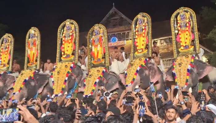 Thrissur Pooram: അമിതമായ പോലീസ് ഇടപെടൽ; ചരിത്രത്തിലാദ്യമായി തൃശൂർ പൂരം നിർത്തിവെച്ചു