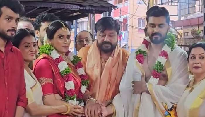 Malavika Jayaram Wedding: ജയറാമിന്റെ ചക്കി ഇനി നവനീതിന് സ്വന്തം; മാളവിക ജയറാം വിവാഹിതയായി