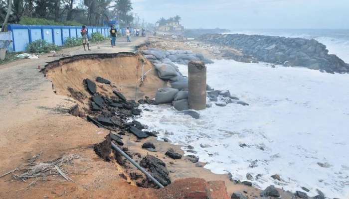 Coastal Erosion: കള്ളക്കടൽ പ്രതിഭാസം; കേരള തീരത്തും തെക്കൻ തമിഴ്നാട് തീരത്തും ഓറഞ്ച് അലർട്ട്