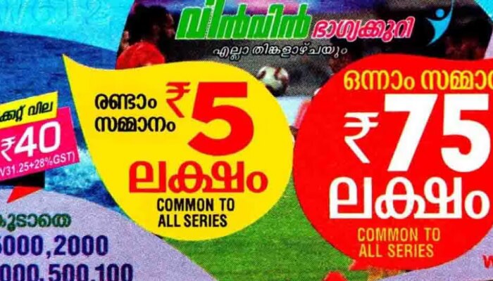 Kerala Lottery Result: 75 ലക്ഷം ആരുടെ കൈകളിലേക്ക്? വിൻ-വിൻ ലോട്ടറി ഫലം പ്രഖ്യാപിച്ചു